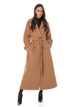 Load image into Gallery viewer, Madeline Cashmere Wool Blend Overcoat in Camel