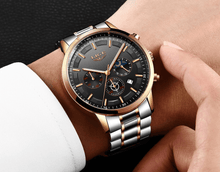 Load image into Gallery viewer, Men's Waterproof Watch With Chronometers And Date Display Unique Design Perfect Gift