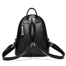 Load image into Gallery viewer, Large-Capacity Fashion All-Match Backpack New PU Leather Business Backpacks For Ladies And Girls Fashion Designer Teenage Girls Student School Bags