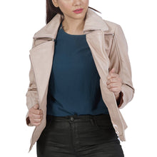 Load image into Gallery viewer, Janet Biker Leather Jacket