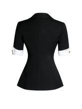 Load image into Gallery viewer, Aleena Short Sleeve Business Casual Blazer
