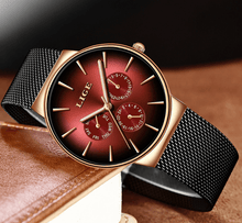 Load image into Gallery viewer, Men's Elegant Watch With Stainless Steel Straps And Chronometers For Day And Date Display Unique Design Perfect Gift For Man And Women