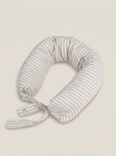 Load image into Gallery viewer, Linen Adjustable Neck Support Travel Pillow