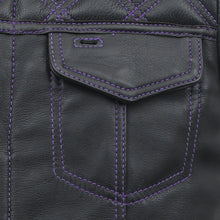 Load image into Gallery viewer, Downside Men's Motorcycle Leather Vest