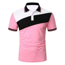 Load image into Gallery viewer, Men's Patchwork Modern Polo Shirts Brand Design Tops Business And Casual Tops Mens Binding Tunic Tops Connects Body Men's Tops Shirts