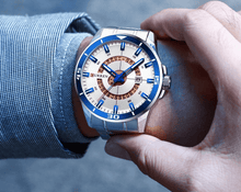 Load image into Gallery viewer, Men's Modern Sports Waterproof Watch Luxury Unique Design Fluorescent Hands Perfect Gift
