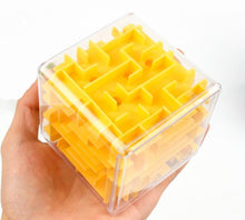 Load image into Gallery viewer, 3D Maze Magic Cube Transparent Six-sided Puzzle Speed Cube Rolling Ball Game Maze Toys for Children Educational