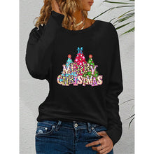 Load image into Gallery viewer, Women’s Long Sleeve Merry Christmas T-Shirt – Cute Christmas Tree Graphic Tee