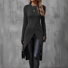 Load image into Gallery viewer, Women’s Slim Fit Long Sleeve Crew Neck Shirt