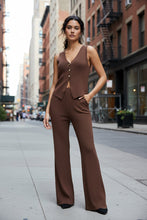 Load image into Gallery viewer, Beach Bohemian Wide-Leg Pants Set | Sleeveless Two-Piece