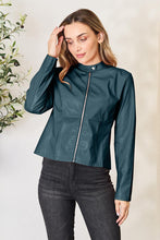 Load image into Gallery viewer, Women Classic Neck Zip-Up Jacket For Everyday Wear Elegant Girls Jacket