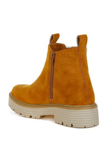 Load image into Gallery viewer, Mothman Faux Fur Detail Chunky Ankle Boots