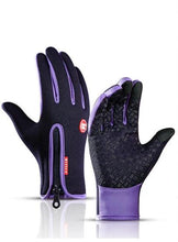 Load image into Gallery viewer, Winter Gloves Touch Screen Riding Motorcycle Sliding Waterproof Sports Gloves With Fleece