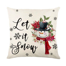 Load image into Gallery viewer, Mandotos Christmas Pillow Covers Snowflake Stamping