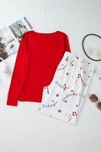 Load image into Gallery viewer, Christmas Long Sleeve Top and Pants Lounge Set