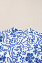Load image into Gallery viewer, Royal Blue Printed Puff Sleeve Dress Stylish & Feminine Statement Dress For Every Occasion