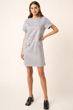 Load image into Gallery viewer, Suede Short Sleeve Mini Dress For Women – Soft Suede Dress, Casual Mini Dress, Short Sleeve Suede Dress, Basic Style Dress, Comfortable Suede Dress