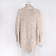Load image into Gallery viewer, Women's Asymmetry Hem Turtleneck Sweater