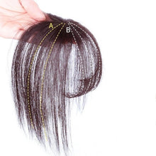 Load image into Gallery viewer, 3D Air Bangs Hair Bangs Heat Resistant Hairpieces Hair Women Natural Short Fake Hair Bangs Hair Clips Thin Natural Flat Neat AirBangs With Temples For Women One Piece Hairpiece