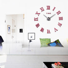 Load image into Gallery viewer, 3D Big Acrylic Mirror Wall Clock Quartz Watch 3D Wall Clock Mirror Surface Decorative Clock Large Wall Sticker Clock for Living Room Bedroom Office Home Decorations Still Life Clocks Modern Home Decoration Living Room Stickers