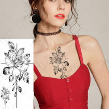 Load image into Gallery viewer, 3D Butterfly Waterproof Temporary Tattoo Sticker Snake Flowers Elegant Small Popular Tattoo For Womens Mens
