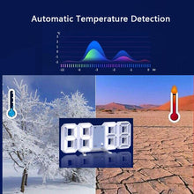 Load image into Gallery viewer, 3D Large LED Digital Wall Clock Date Time Celsius Nightlight Display Table Desktop Clocks 3D Digital Alarm Clock Modern Design LED Wall Desk Clocks 12/24H Time /Date/ Temperature Display Nightlight /Brightness Adjustable/ Alarm Clock For Living Room
