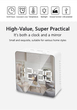 Load image into Gallery viewer, 3D Large LED Digital Wall Clock Date Time Celsius Nightlight Display Table Desktop Clocks 3D Digital Alarm Clock Modern Design LED Wall Desk Clocks 12/24H Time /Date/ Temperature Display Nightlight /Brightness Adjustable/ Alarm Clock For Living Room