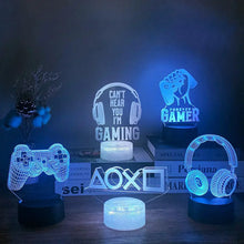 Load image into Gallery viewer, 3D LED RGB Gamer Light