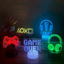 Load image into Gallery viewer, 3D LED RGB Gamer Light