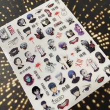 Load image into Gallery viewer, 3D Nail Art Stickers Decal Template Nail Tool Decorations Nail Slider Metallic Nail Art Stickers Set Love Metal Nail Studs Decals for Women Nail Decorations Accessories Metal Curve Stripe Lines Design Letter Nail Sticker Decoration
