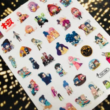 Load image into Gallery viewer, 3D Nail Art Stickers Decal Template Nail Tool Decorations Nail Slider Metallic Nail Art Stickers Set Love Metal Nail Studs Decals for Women Nail Decorations Accessories Metal Curve Stripe Lines Design Letter Nail Sticker Decoration