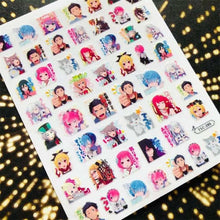 Load image into Gallery viewer, 3D Nail Art Stickers Decal Template Nail Tool Decorations Nail Slider Metallic Nail Art Stickers Set Love Metal Nail Studs Decals for Women Nail Decorations Accessories Metal Curve Stripe Lines Design Letter Nail Sticker Decoration