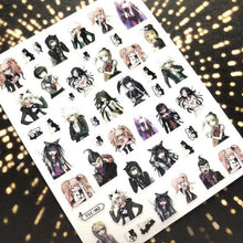 Load image into Gallery viewer, 3D Nail Art Stickers Decal Template Nail Tool Decorations Nail Slider Metallic Nail Art Stickers Set Love Metal Nail Studs Decals for Women Nail Decorations Accessories Metal Curve Stripe Lines Design Letter Nail Sticker Decoration