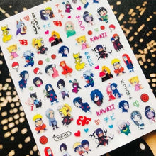 Load image into Gallery viewer, 3D Nail Art Stickers Decal Template Nail Tool Decorations Nail Slider Metallic Nail Art Stickers Set Love Metal Nail Studs Decals for Women Nail Decorations Accessories Metal Curve Stripe Lines Design Letter Nail Sticker Decoration
