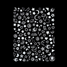 Load image into Gallery viewer, 3D Nail Polish Sticker Flame Butterfly Rose Star Nail Glitter Decals Water Transfer Summer Sliders Nail Art Decorations Glow in Dark Nail Stickers Self-Adhesive Nail Art Decals Butterfly Flower Star Heart Nail Strips Glow Dark Nail Art Manicure