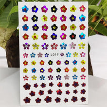 Load image into Gallery viewer, 3D Nail Sticker Waterproof Shining Decals Stickers for Nails Cute Beautiful Love Heart Nail Art Decoration Aurora Silver Design Nail Art Stickers Decals Nail Art Supplies Valentines Day 3D Self-Adhesive Nail Decorations Manicuring Nail Art Manicure