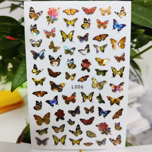 Load image into Gallery viewer, 3D Nail Sticker Waterproof Shining Decals Stickers for Nails Cute Beautiful Love Heart Nail Art Decoration Aurora Silver Design Nail Art Stickers Decals Nail Art Supplies Valentines Day 3D Self-Adhesive Nail Decorations Manicuring Nail Art Manicure