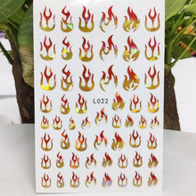 Load image into Gallery viewer, 3D Nail Sticker Waterproof Shining Decals Stickers for Nails Cute Beautiful Love Heart Nail Art Decoration Aurora Silver Design Nail Art Stickers Decals Nail Art Supplies Valentines Day 3D Self-Adhesive Nail Decorations Manicuring Nail Art Manicure
