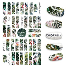 Load image into Gallery viewer, 3D Nail Stickers Leaves Butterfly Panda Love Heart Design Stickers For Nails Manicure Foil Nail Art Decor Girls Manicure Decoration Nail Art Supplies 3D Self-Adhesive Nail Decals Designer Nail Stickers for Acrylic Nails