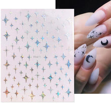 Load image into Gallery viewer, 3D Nails Sticker Spring Cartoon Animals Flowers Leaves Self Adhesive Decals Sliders Nail Art Accessories Decoration Decal Self-Adhesive 3D Wave Design Decoration for Women Girls Tape Nail Art Stickers Decal Decoration