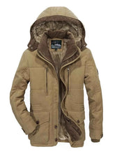 Load image into Gallery viewer, Men's Plus Size Winter Warm Hooded Parka Coat