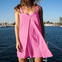 Load image into Gallery viewer, Square Collar Jumpsuit - Summer Shorts Suspender Skirt