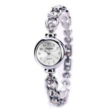 Load image into Gallery viewer, Ladies Elegant Wrist Watches For Women In Bracelet Rhinestones Analog Style Quartz Watch Women's Crystal Small Dial Watch For Women and Girls