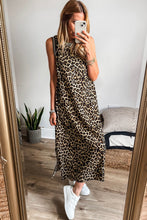 Load image into Gallery viewer, Luxury Leopard Print Sleeveless Maxi Dress Modern & Trendy Statement Piece Charming Dress