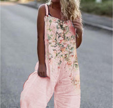 Load image into Gallery viewer, Women's Butterfly Print Overalls – Sleeveless Loose Fit Suspender Pants