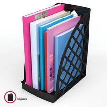 Load image into Gallery viewer, Deflecto Recycled Plastic Magazine File – Black