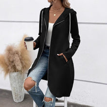 Load image into Gallery viewer, Street Zip Hooded Velvet-Lined Sweatshirt Women | Cozy Streetwear