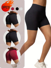 Load image into Gallery viewer, 3-Pack Seamless Workout Shorts for Women