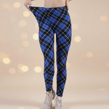 Load image into Gallery viewer, Women’s Plaid Yoga Leggings – Mid Waist Push-Up Pants