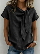 Load image into Gallery viewer, Women's Loose-Fit Short Sleeve Casual Pullover T-Shirt